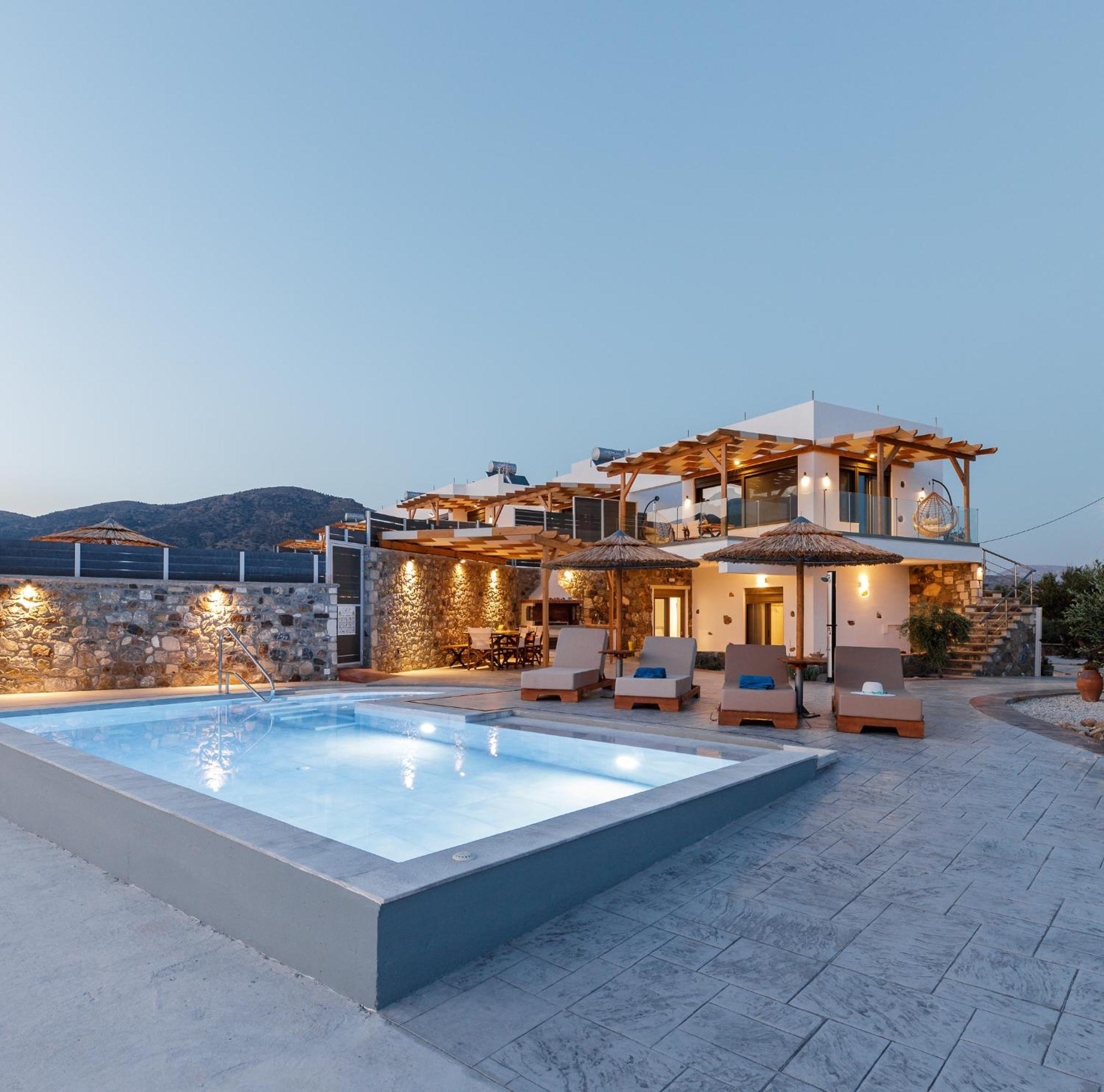 Makrýgialos Mediterranean View Villa מראה חיצוני תמונה
