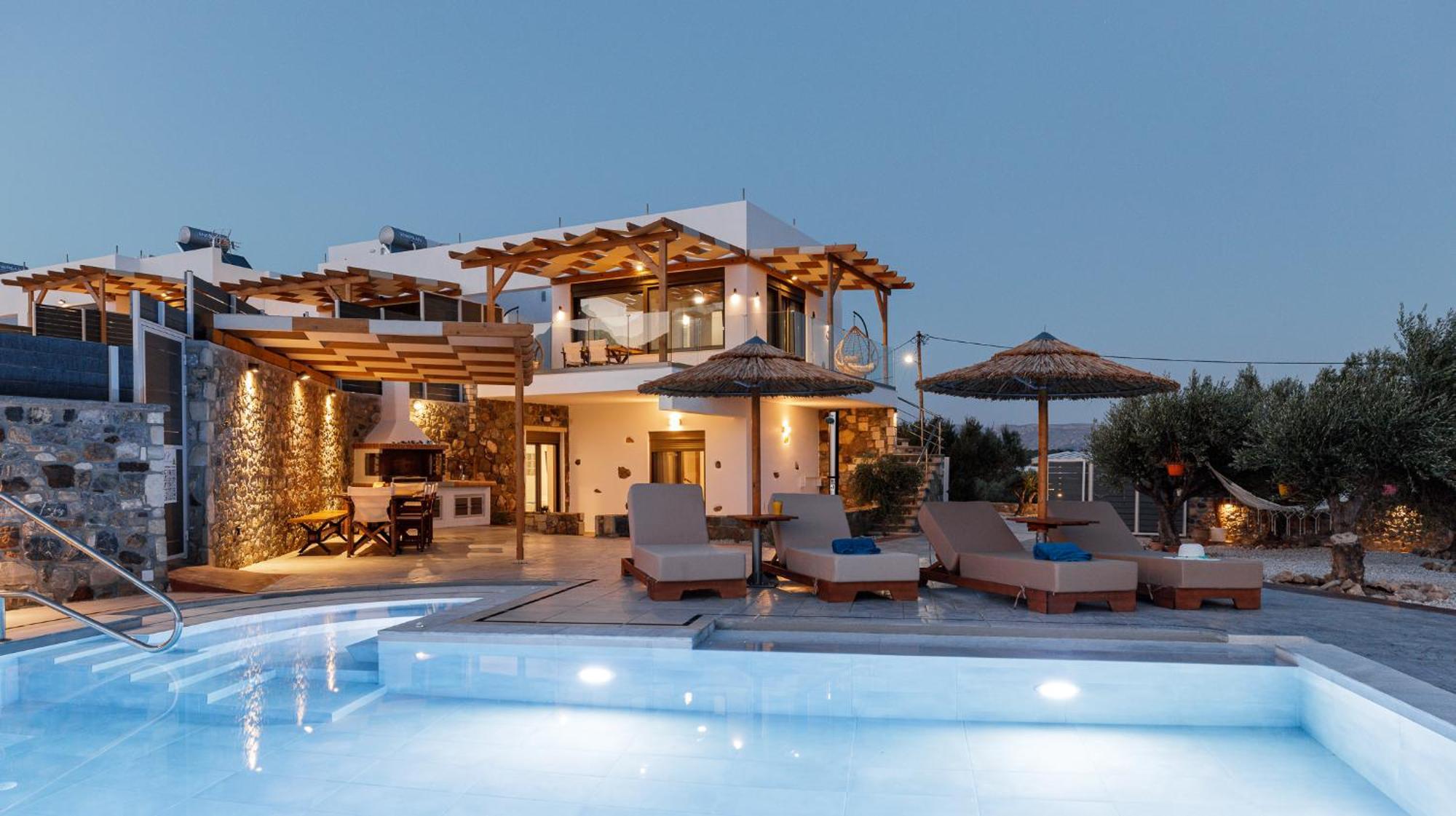 Makrýgialos Mediterranean View Villa מראה חיצוני תמונה